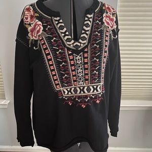 Johnny Was Bohemian sweatshirt L